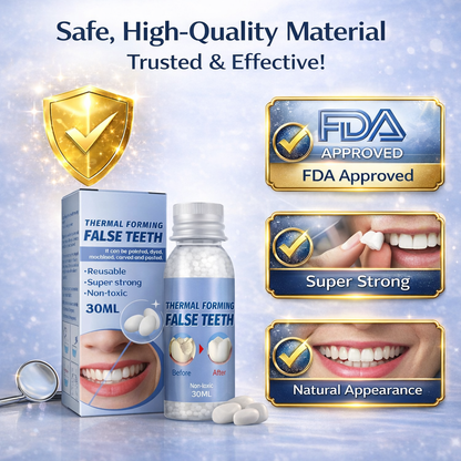 Dental Restoration Kit – Mouldable Dentures for Instant Smile Fix, Temporary Tooth Replacement, Ideal for Halloween & Party Makeup