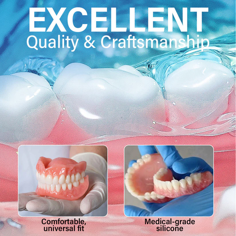 Luxloe® Strong Suction Full Denture – Medical Grade, Made & Shipped in the USA✅