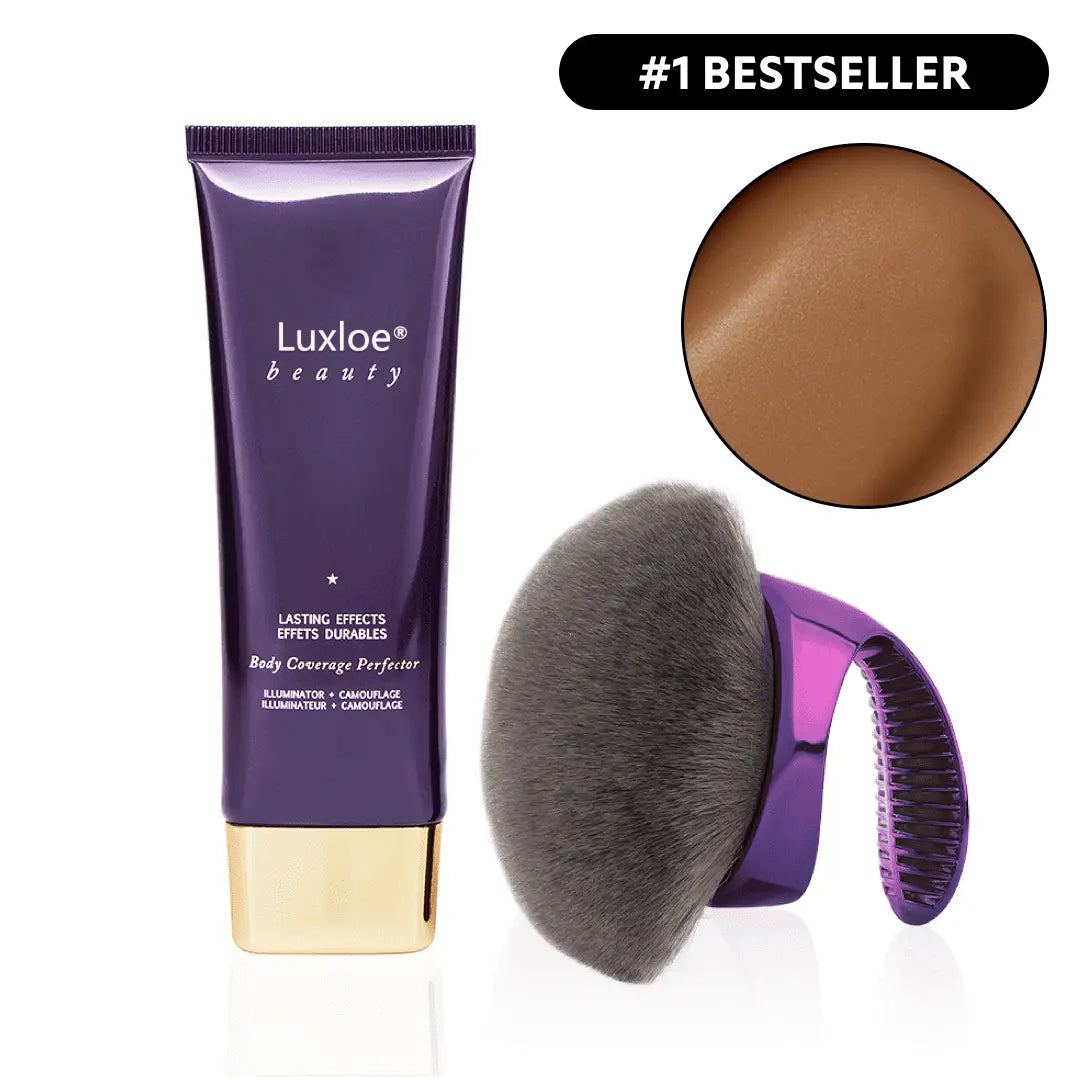 Luxloe® Beauty Body Coverage Perfector 3.5oz + X-Large Buffer Brush