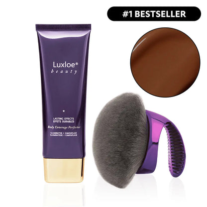 Luxloe® Beauty Body Coverage Perfector 3.5oz + X-Large Buffer Brush