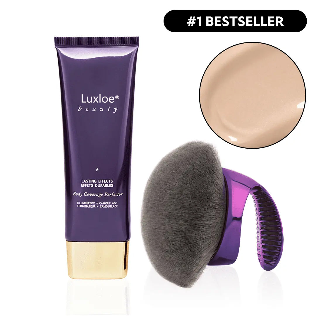 Luxloe® Beauty Body Coverage Perfector 3.5oz + X-Large Buffer Brush