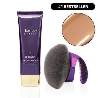 Luxloe® Beauty Body Coverage Perfector 3.5oz + X-Large Buffer Brush